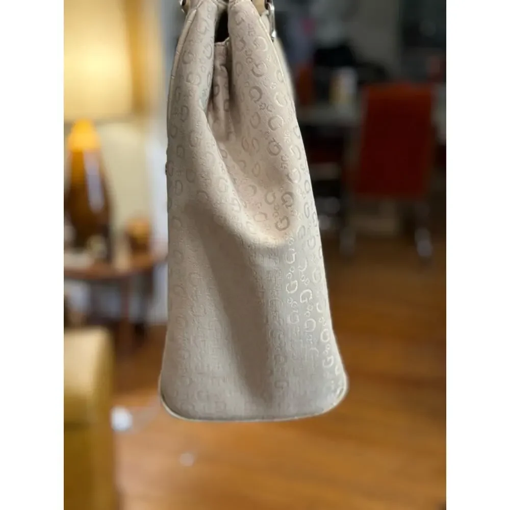 Y2k Guess Beige Tote Bag Large
